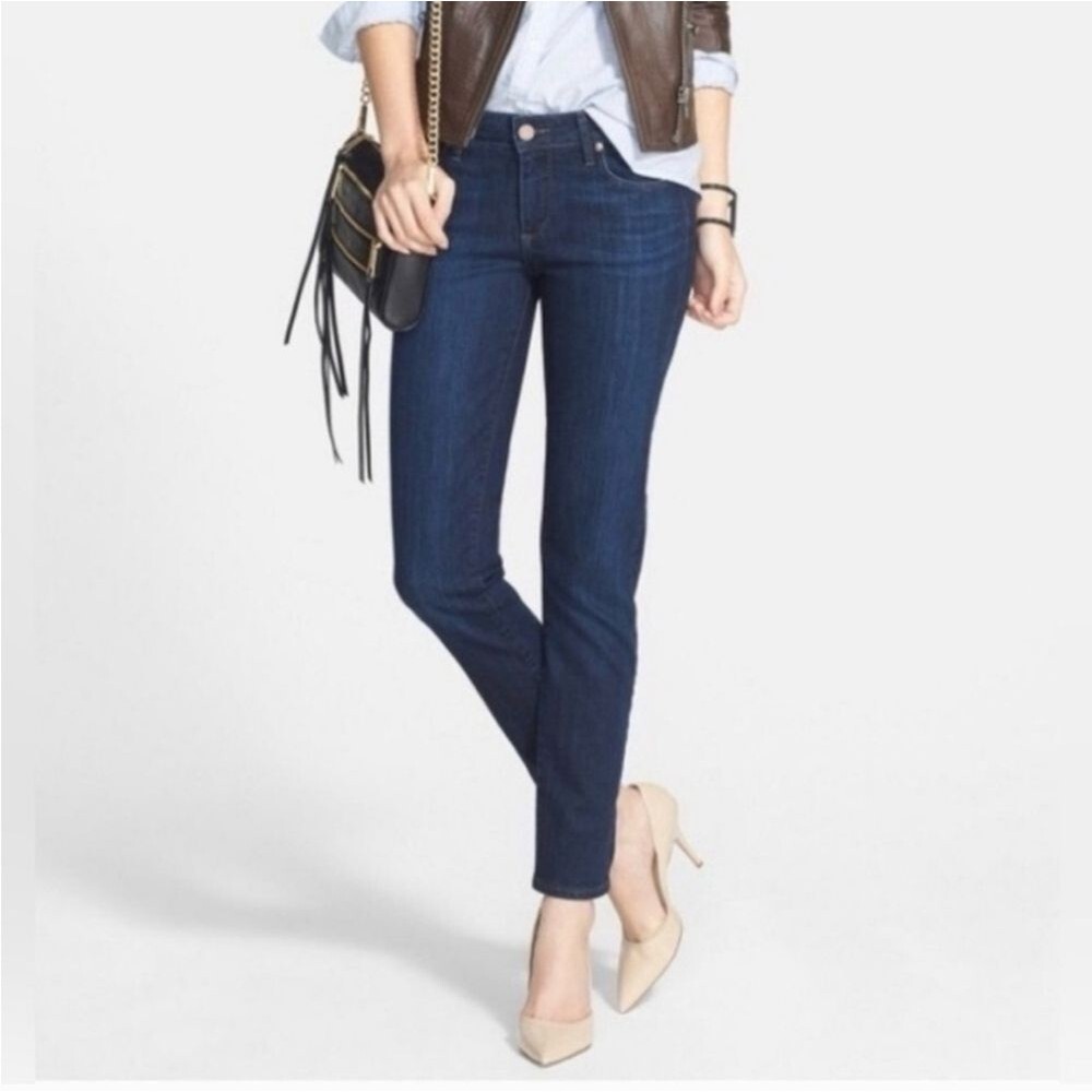 PAIGE Skyline Ankle Peg Jeans 27 Office Siren Minimalist Indigo